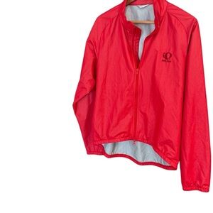 Men’s (Unisex) L vintage Pearl Izumi Vibrant Red Windbreaker great vintage cond